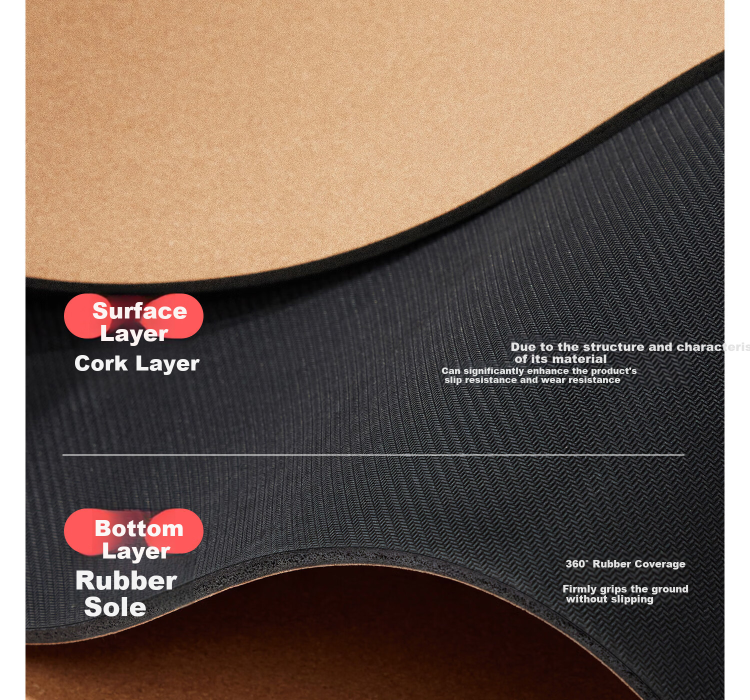 Yottoy Cork Natural Rubber Yoga Mat Fitness Mat Home Use 2025 New Professional Non-Slip Shock Absorption Silent Thickened Sports Mat 12