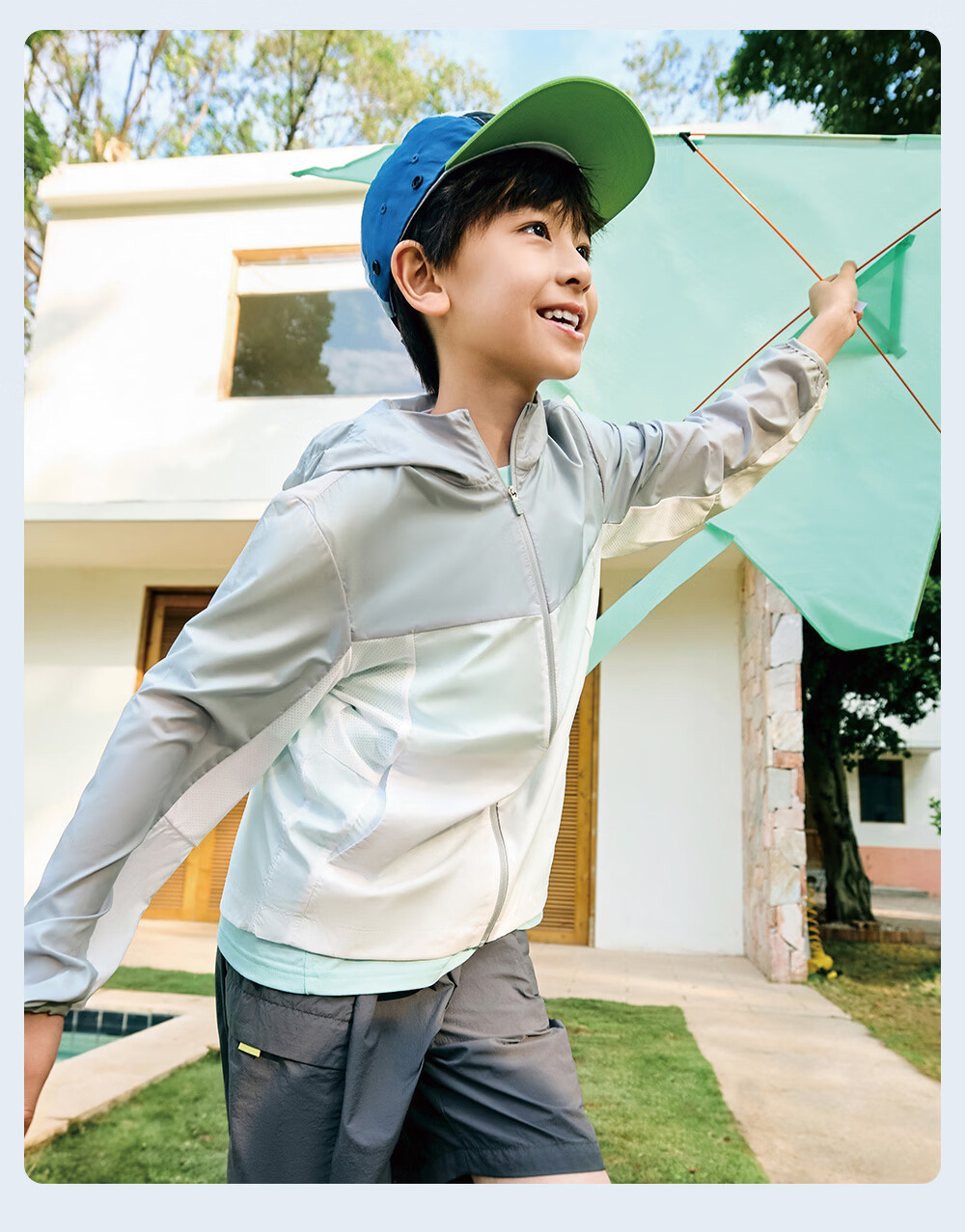 Anta Kids Sun Protection Jacket Boys UPF50+ Summer 2026 Girls Breathable Lightweight Jacket A72627602 20