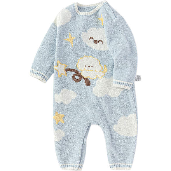 BALABALA Children's Clothing, Baby Romper, Newborn Onesie, Warm Half-Fleece Winter Outfit, Soft And Cute, 209425133201