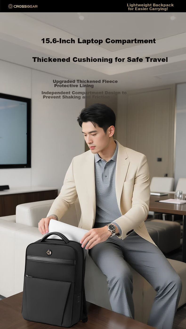 CROSSGEAR Cross Medal Weight Loss Master Men's 16-inch Laptop Casual Commuter Backpack Business Travel Bag 11
