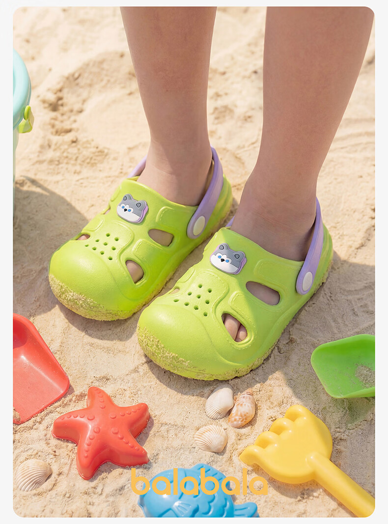 Balabala Kids Holey Slippers Girls Summer Baby Soft Sole Indoor Bathroom Shower Sandals Boys Beach Shoes Toddler 22