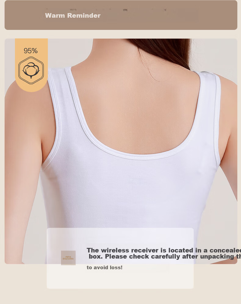 CHERISH LIFE Women's Cotton Breathable Sleeveless Tank Top White M(165) 4