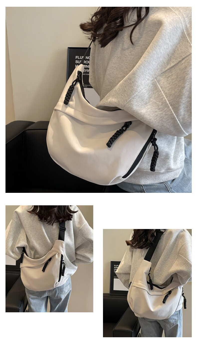 LOHAS Travel Crossbody Bag Women's Dumpling Shoulder Bag Large Capacity Casual Lightweight Commuter Tote Bag for Women 3