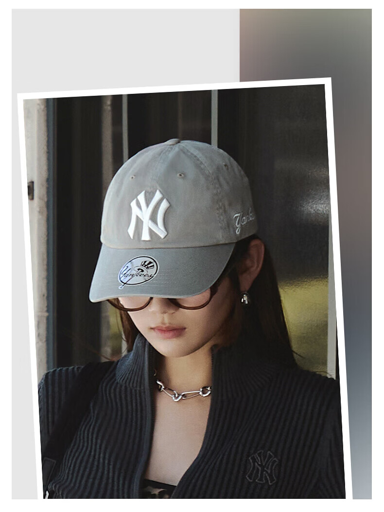 MLB Unisex Baseball Cap Soft Top Sports Duckbill Hat KARINA Celebrity Style 3ACPB245N-50BKS-F 13