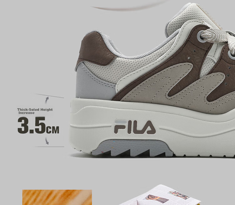 FILA Official Women's Shoes, ROSETTA Modern Sneakers, Colorful Shoes, Platform Shoes, Fashionable Casual Shoes 5