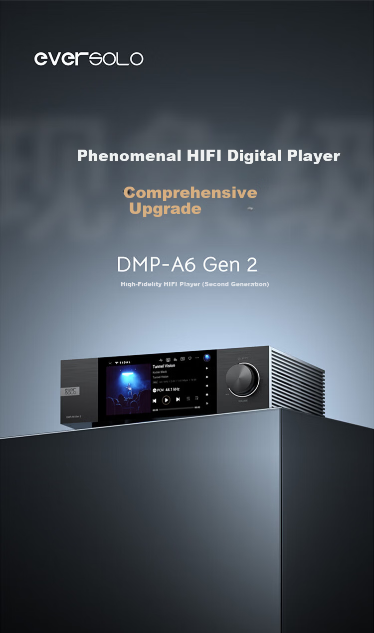 EVERSOLO DMP-A6 Gen 2 Streaming HiFi Music Player DAC Integrated High-Fidelity DSD Decoder [Dual ES9038Q2M] 5