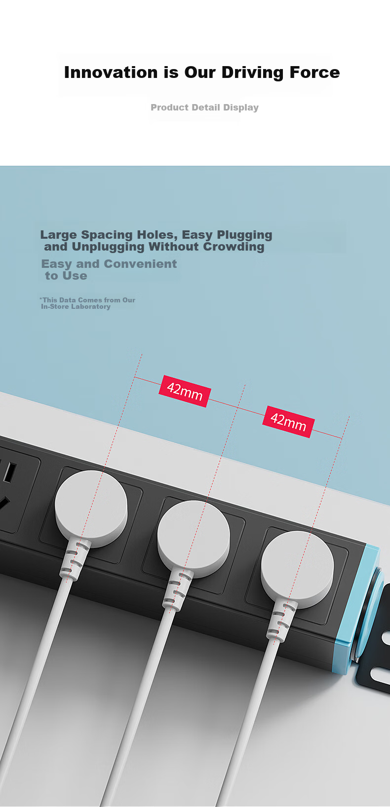 CHIGO PDU Power Strip 8-Port 10A Gaming High-Power Rack Socket Power Board Wireless Master Control 16