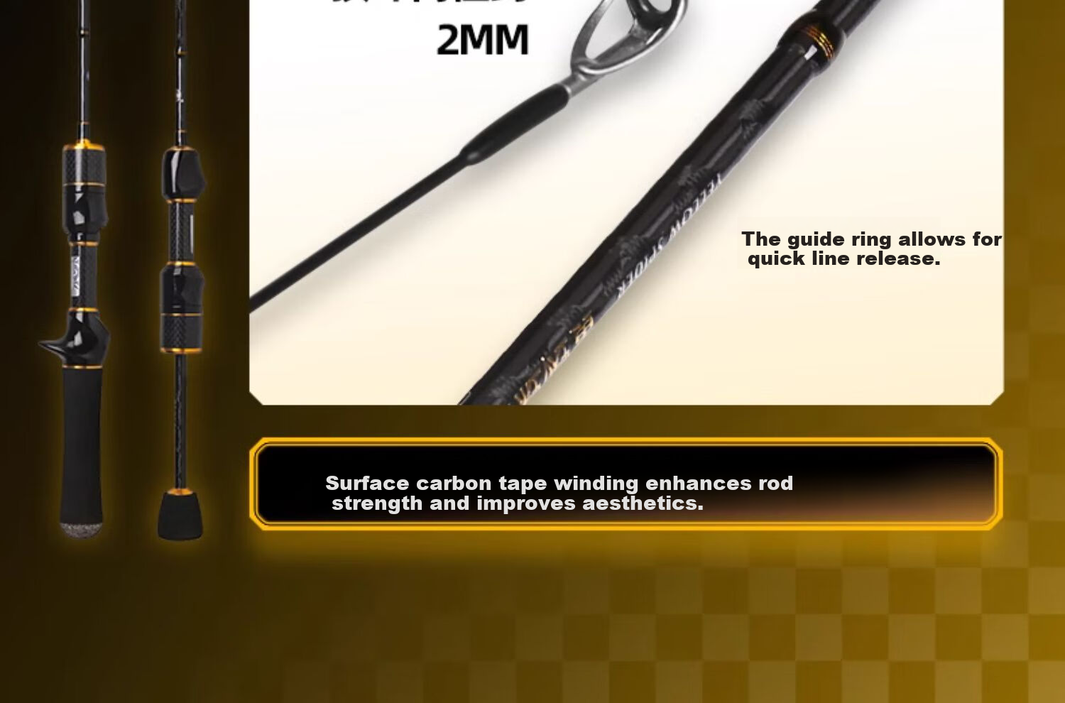 GW 1.8m Left-Handed Water Drop Reel Lure Set Yellow Spider 2nd Gen Makou Rod UL Tuning Micro Lure Fishing Rod 13