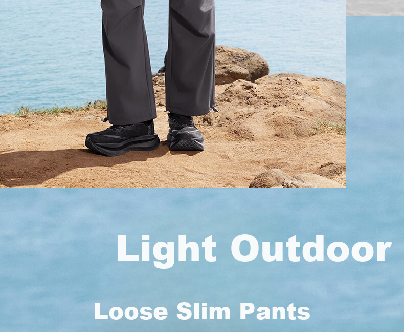 PEAK Summer Men's Water-Repellent Breathable Sports Casual Commuter Pants Sun-Protective Outdoor Paratrooper Pants Women DF361081 5