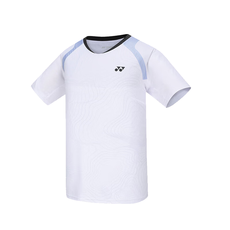 YONEX Badminton Short Sleeve Quick-Dry Sports Jersey Men's - 110244BCR White L