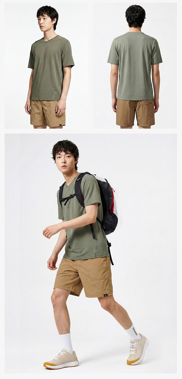 JD Jingzao Outdoor Quick-Dry Polo Shirt Short Sleeve Men 2026 Summer New PowerDry Hiking Mountaineering Cationic Black 2XL 25