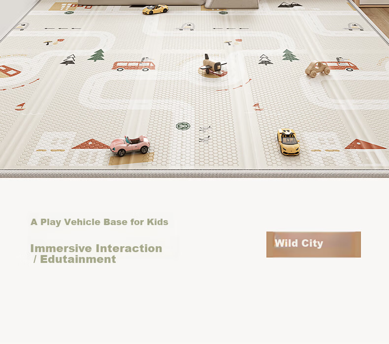 BG-BABYGO Little Green Core Foldable Baby Crawling Mat XPE Non-toxic Formaldehyde-free Anti-fall Home Floor Mat 22