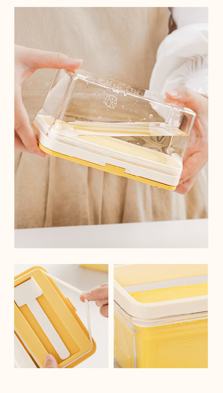 Shuke Butter Box Storage Container with Lid Refrigerator Storage Box Jar Butter Cutter Cheese Slicer 8
