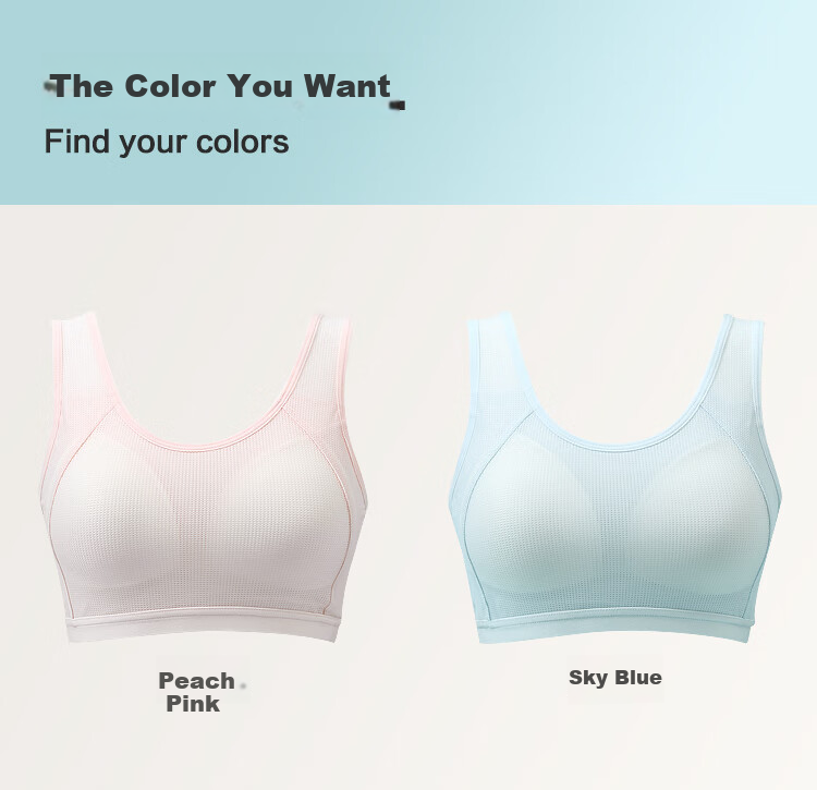 Hodohome Girls' Underwear Development Stage 2 Class A Mesh Breathable Student Racerback Bra 2-Pack 076 A85 7