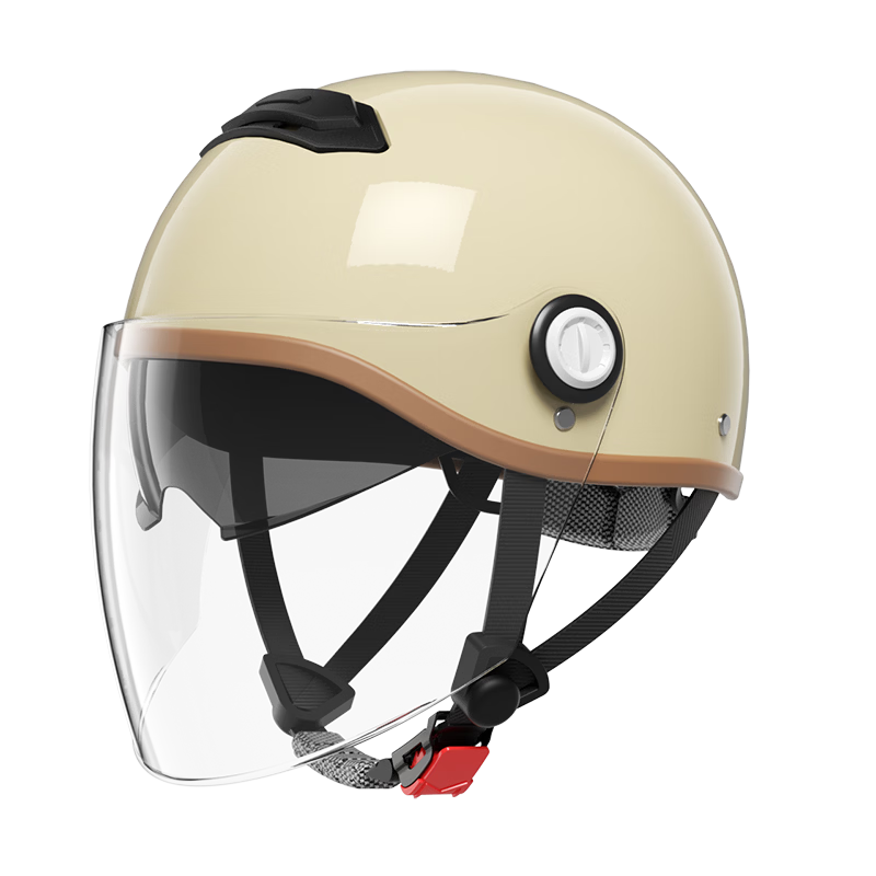 AD New National Standard Class A 3C Certified Electric Vehicle Helmet Unisex Summer Sun Protection Electric Bike Safety Helmet Women's Four-Season Universal Half Helmet Motorcycle Helmet 895M Dual Len