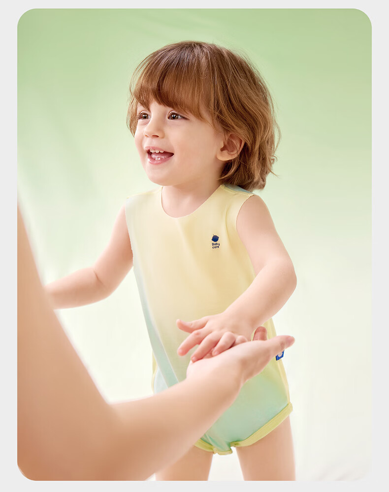 Babycare Natural Cooling Adjustable Triangle Romper Baby Bodysuit Moisture-Wicking Quick-Dry Jumpsuit Ice Grape 80 23