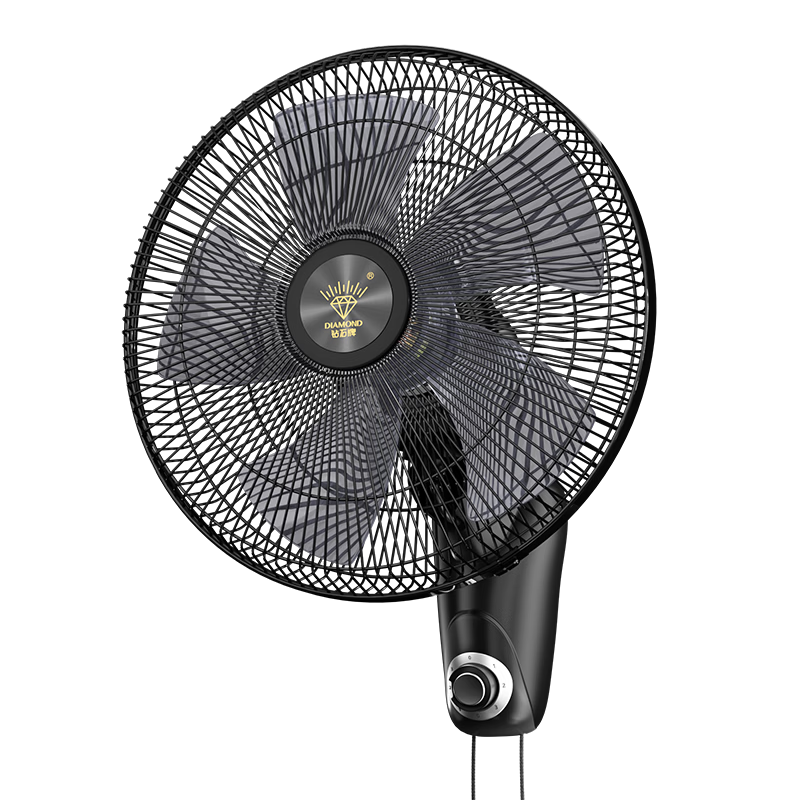 Diamond Wall Fan Wall-Mounted Oscillating Electric Fan Home Wall Fan Industrial High-Power Wall-Mounted Fan Dormitory Restaurant FB-35-1