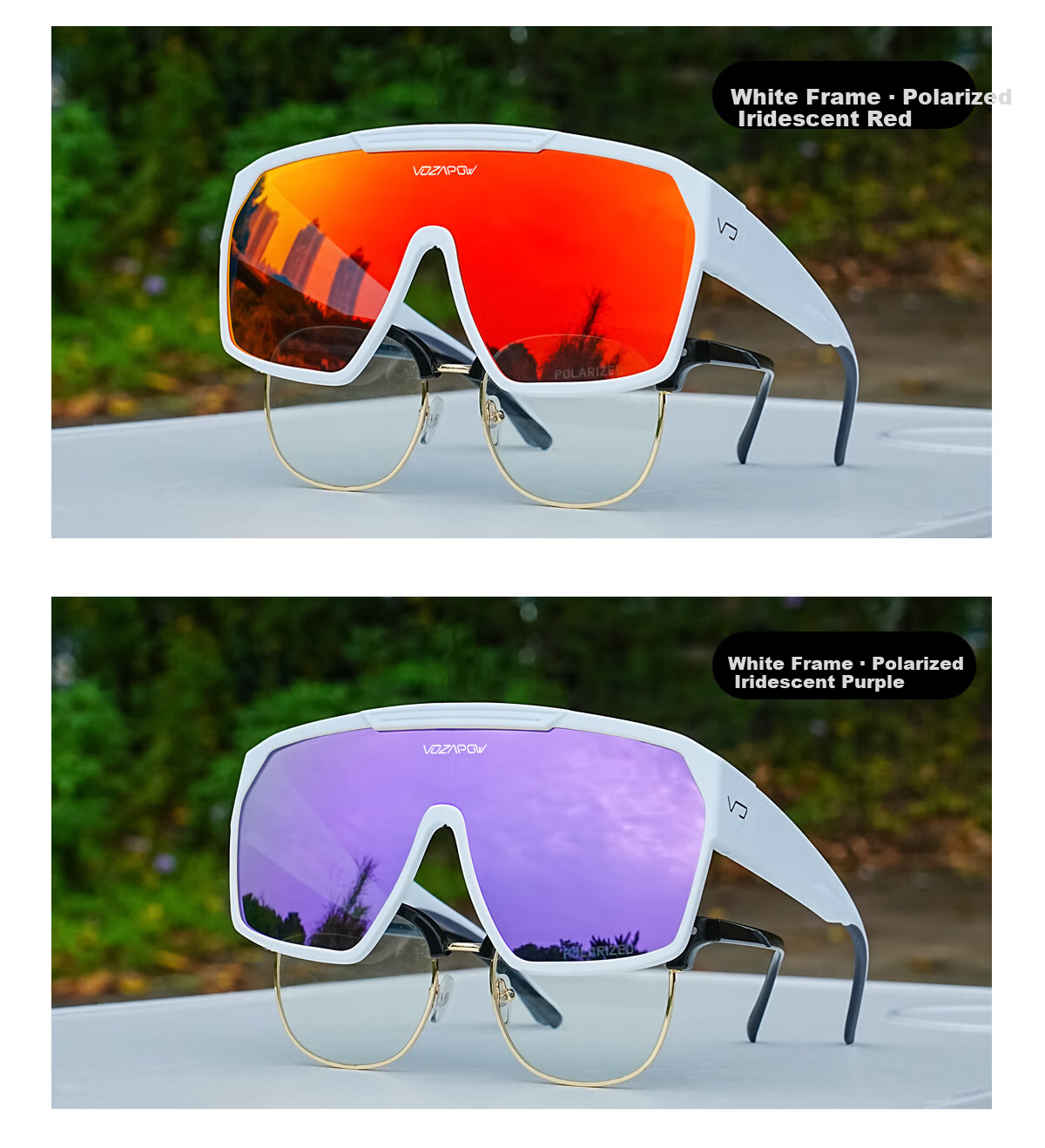 VOZAPOW Myopia Prescription Hiking Mountaineering Cycling Protective Polarized Sunglasses Fishing Driving Sunglasses 19