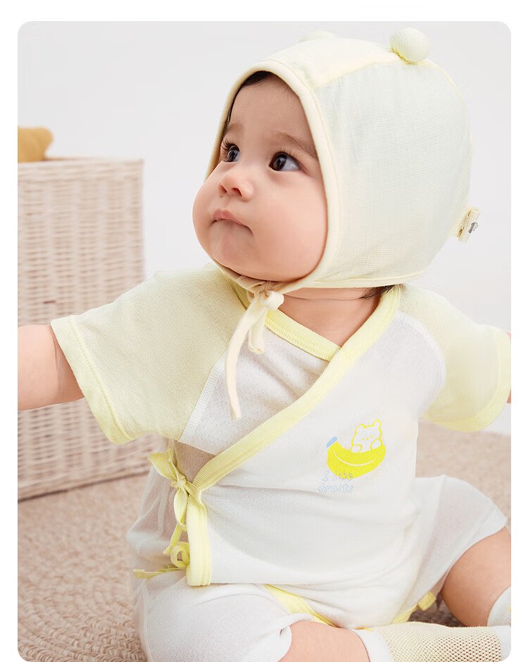 Balabala Baby Romper Newborn 2026 Spring Autumn Two-Piece Cotton Crawling Suit Cute Infant Bodysuit 34