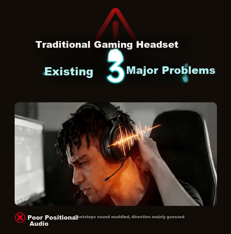 KINYO 2026 New Active Noise Cancelling Wireless Bluetooth Gaming Headset Over-Ear FPS 2.4G Wired Desktop Computer Earphones Gift 3