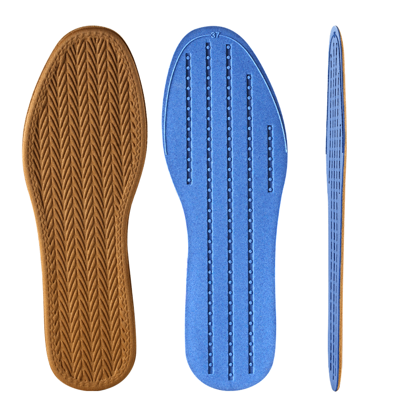 Footprint Tribe 3 Pairs Spring Summer Thin Insoles Men's Sweat-Absorbing Odor-Resistant Breathable Antibacterial Comfortable Long-Standing 3738