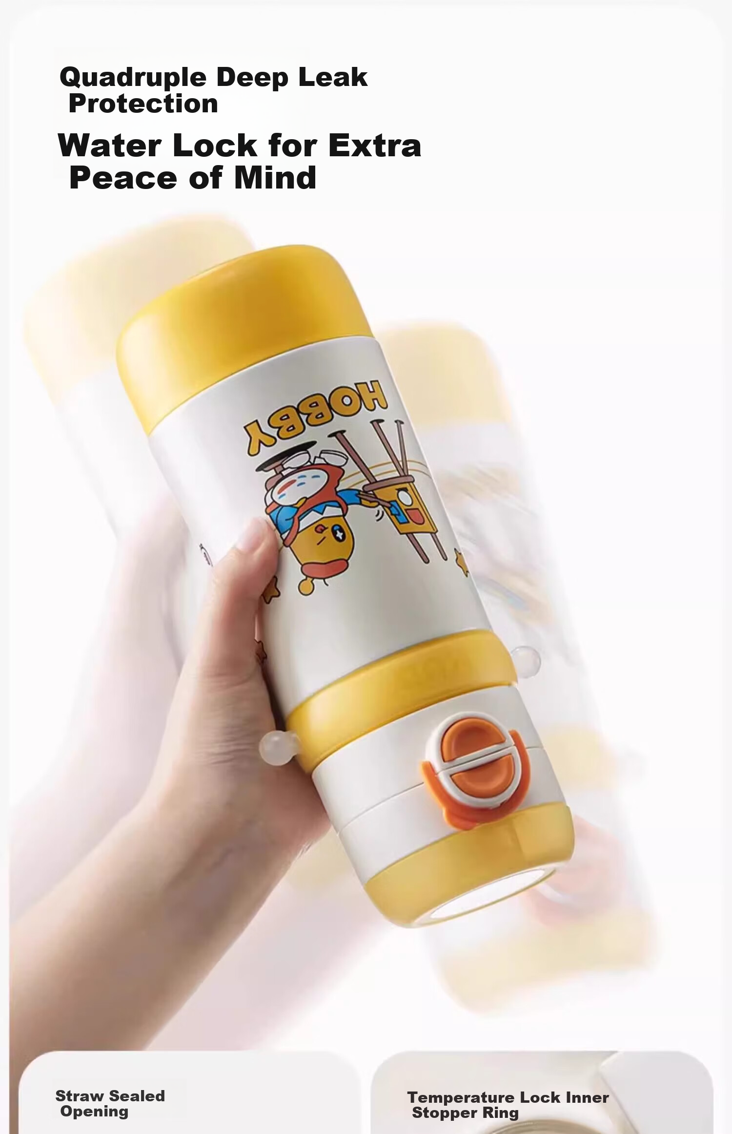 KUB Children's Straw Cup Baby Water Bottle for Over One Year Old Learning Drinking Cup Direct Drinking Bottle 260ml - Blue 13