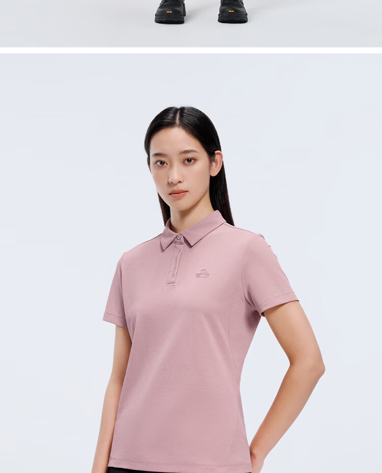 Pelliot Women's Outdoor Quick-Dry Polo Shirt Summer Breathable Short Sleeve Sports T-Shirt Quick-Dry Half Sleeve 125215020 White XXL 20