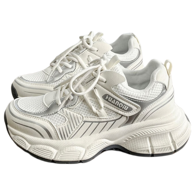 Global Vintage Dad Sneakers Women Hot Sale 2026 Spring New Breathable Versatile Soft Sole Height Increasing Casual Sports Shoes Women