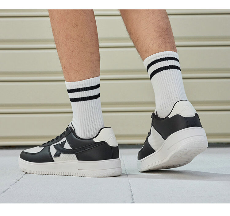 Xtep Couple Men's and Women's Sports Sneakers White Air Force One Spring Summer Mesh Breathable Lightweight Casual Shoes 14