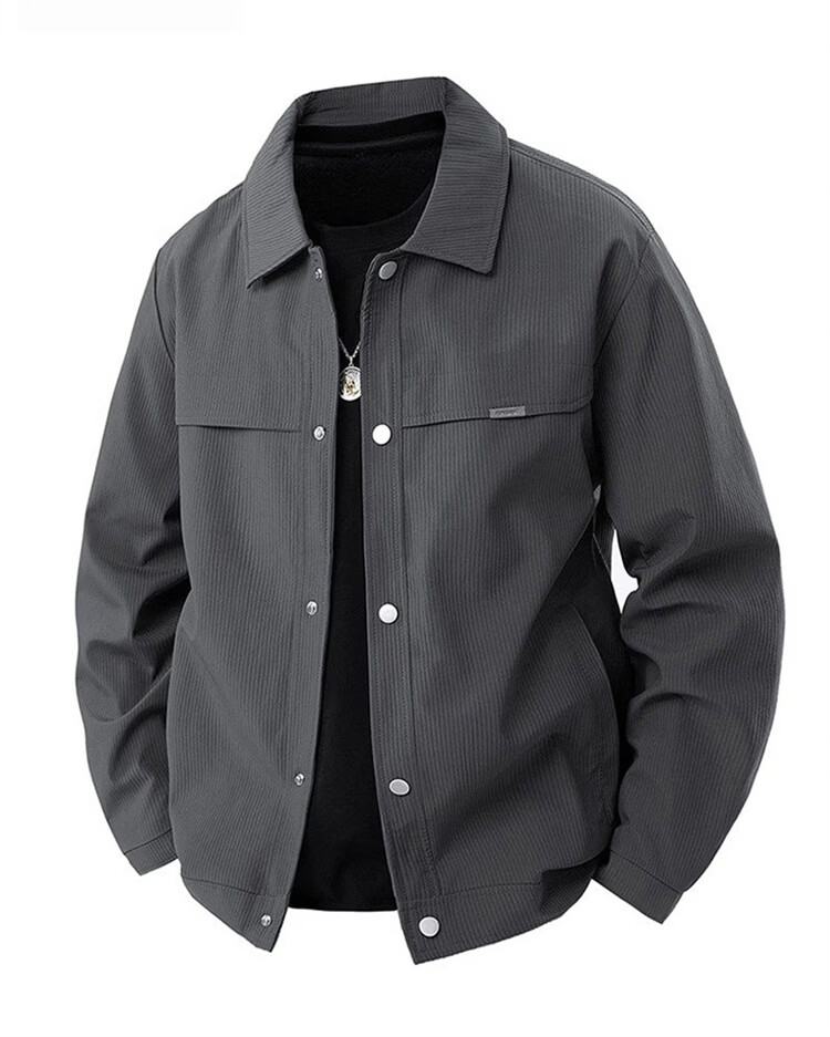 MARK FAIRWHALE Men's Jacket Spring Autumn Business Casual High-End Workwear Black 4XL 2