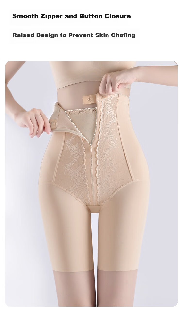 Tingmei High Waist Shaping Body Slimming Tummy Control Hip Lift Strong Side Compression Waist Cincher Postpartum Bridal Panties for Women 7