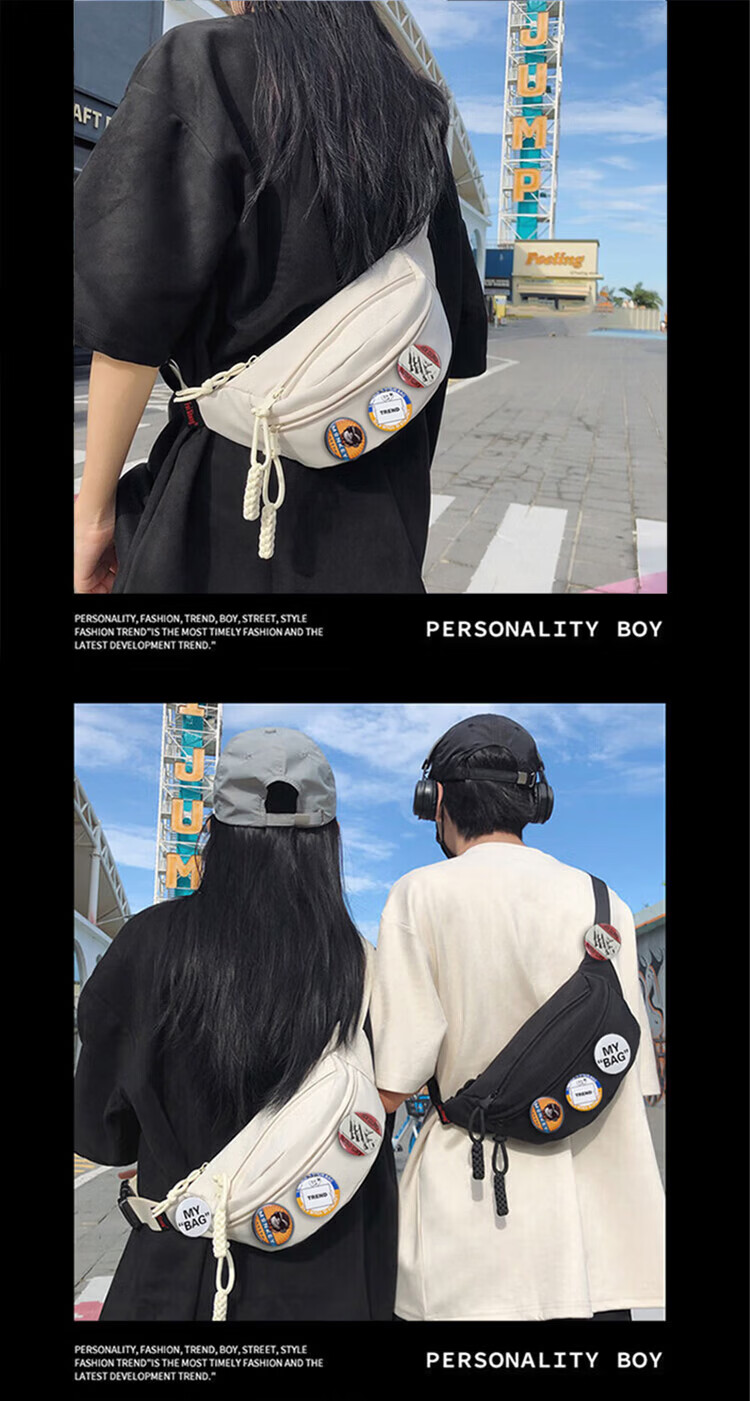 LOHAS Travel Crossbody Bag Men's Shoulder Bag Single Shoulder Chest Bag Backpack Small Bag Casual Portable Sports Mobile Phone Bag for Men 6