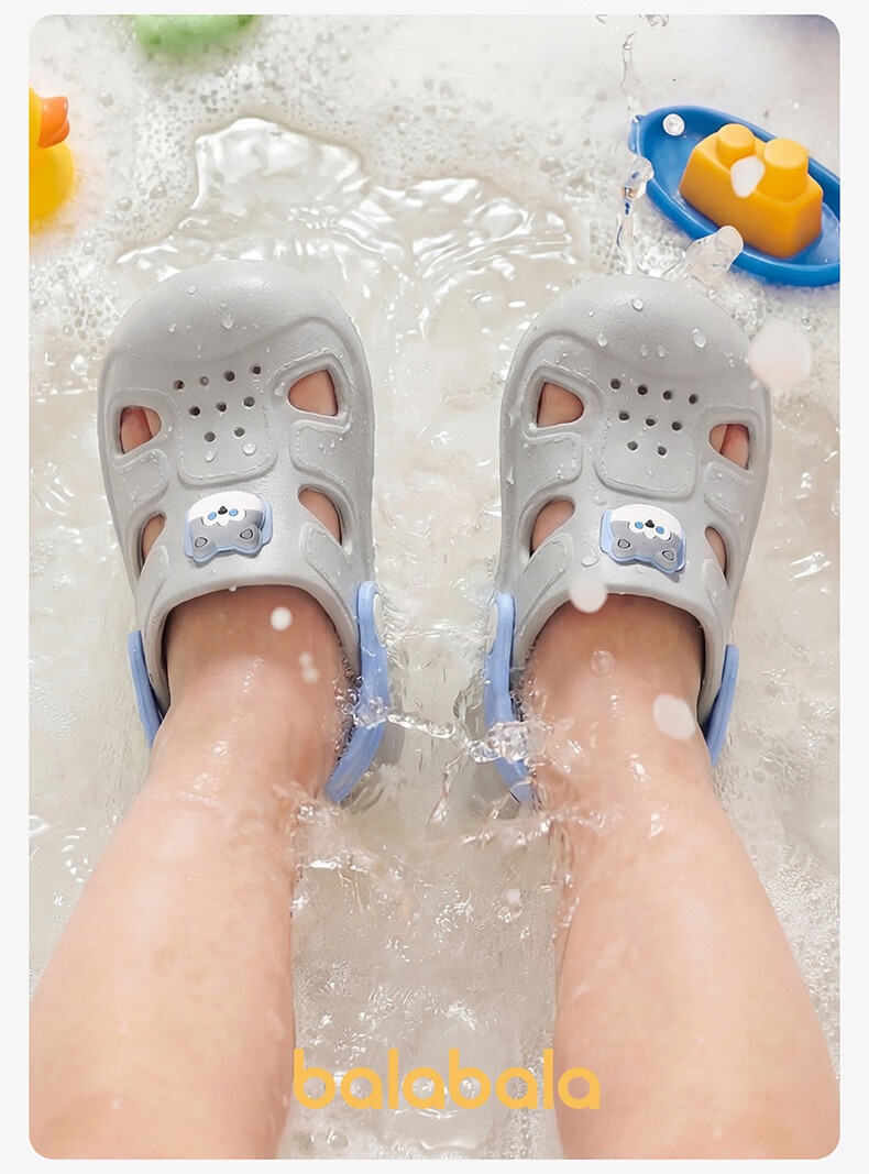Balabala Kids Holey Slippers Girls Summer Baby Soft Sole Indoor Bathroom Shower Sandals Boys Beach Shoes Toddler 20
