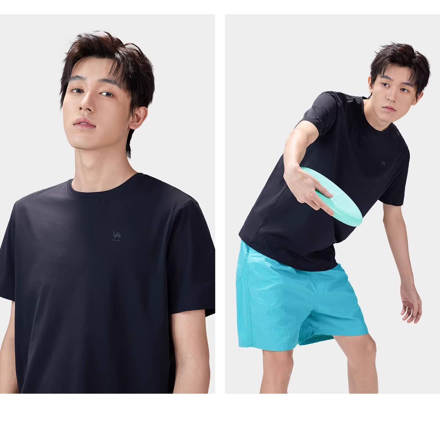 CAMEL Outdoor Quick-Dry T-Shirt Men 26 Spring Summer Breathable Stretch 5A Antibacterial Hiking Sun Protection Top Women 1052 33