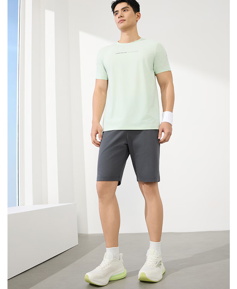 361° Men's Spring Summer Five-Point Shorts Running Fitness Training Casual Knit Pants 652624706-4 12