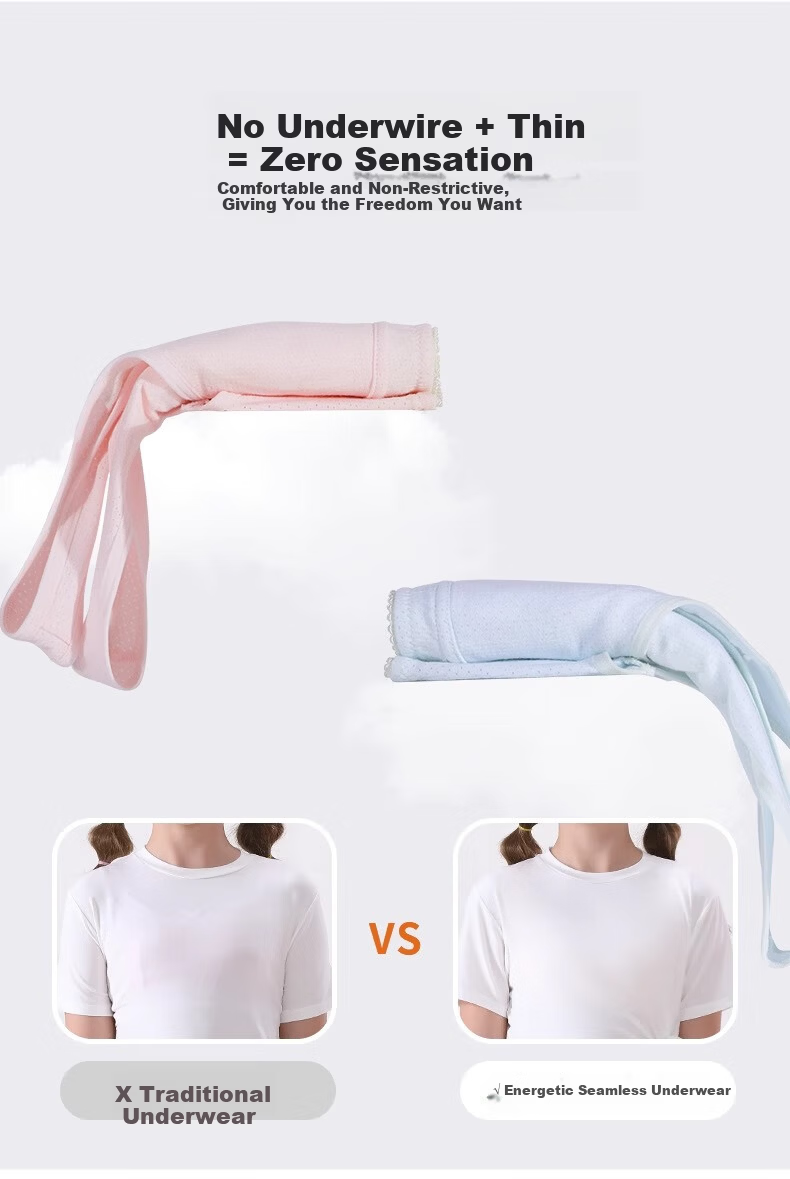 Energetic Girls' Cotton Underwear Vest for Middle and High School Students, Developmental Period Children's Tank Top, Youth Anti-Exposure Bra 5