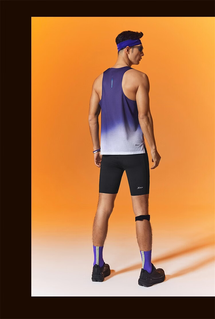 XTEP 2000KM PRO Men's Quick-Dry Vest Sports Sweat-Absorbing Breathable Running Outdoor Training 15