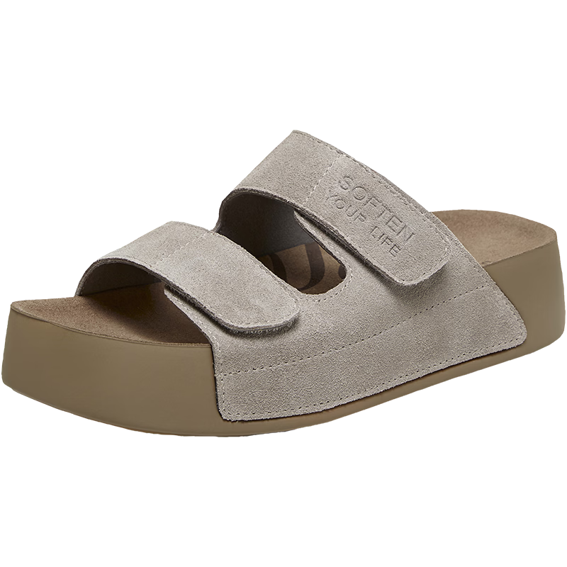 BASTO 26 Summer Birk Shoes Casual Outdoor Retro Women's Shoes W2957BT6 Gray Size 35