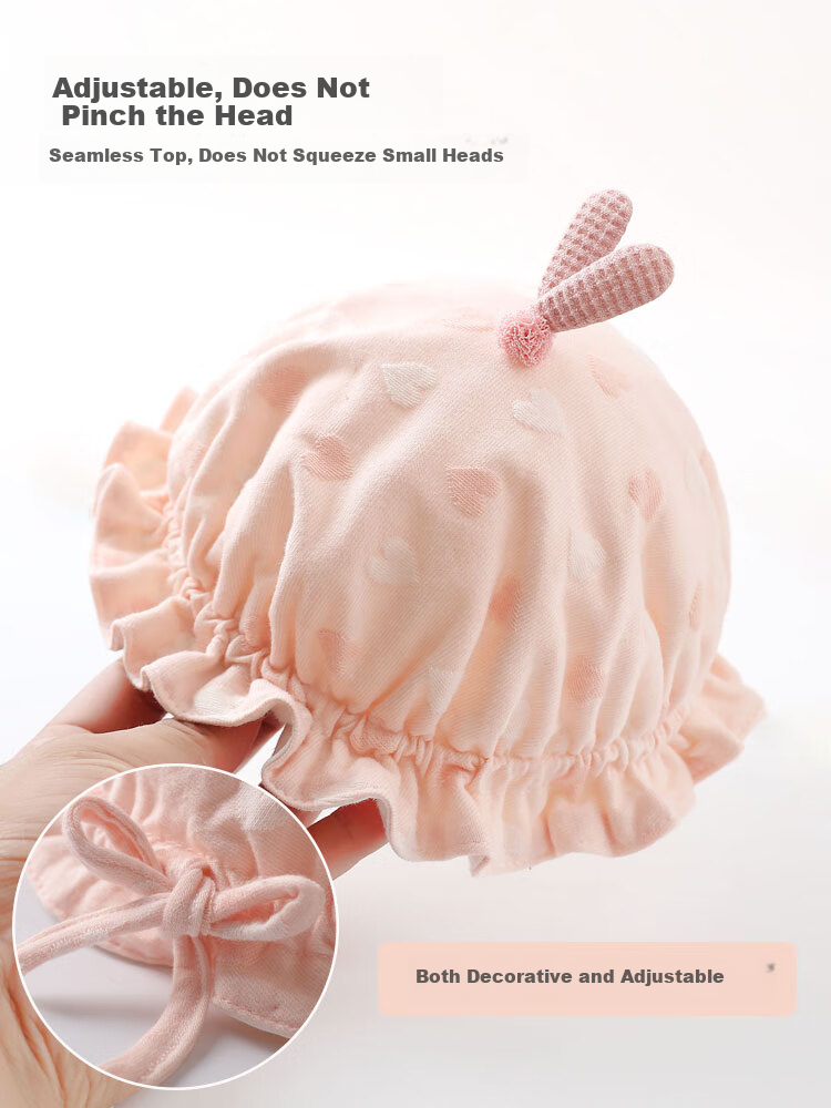Benaxi Baby Hat Spring and Autumn Thin Summer Newborn Infant Fisherman Sun Hat Unisex New Style 5