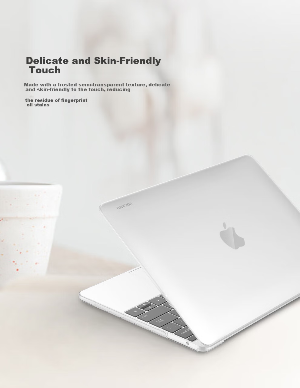 VOKAMO 2026 New M5 Compatible MacBook Pro 14-inch Protective Case Matte Translucent Cover for Apple Laptop M5/4/3/2 7