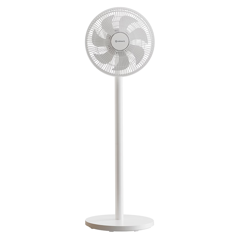AIRMATE DC Inverter Floor Fan, Level 1 Energy Efficiency, Quiet Home Bedroom Living Room Office Air Circulation Fan, Remote Control, Energy-Saving Desktop Table Fan FS30-RD121