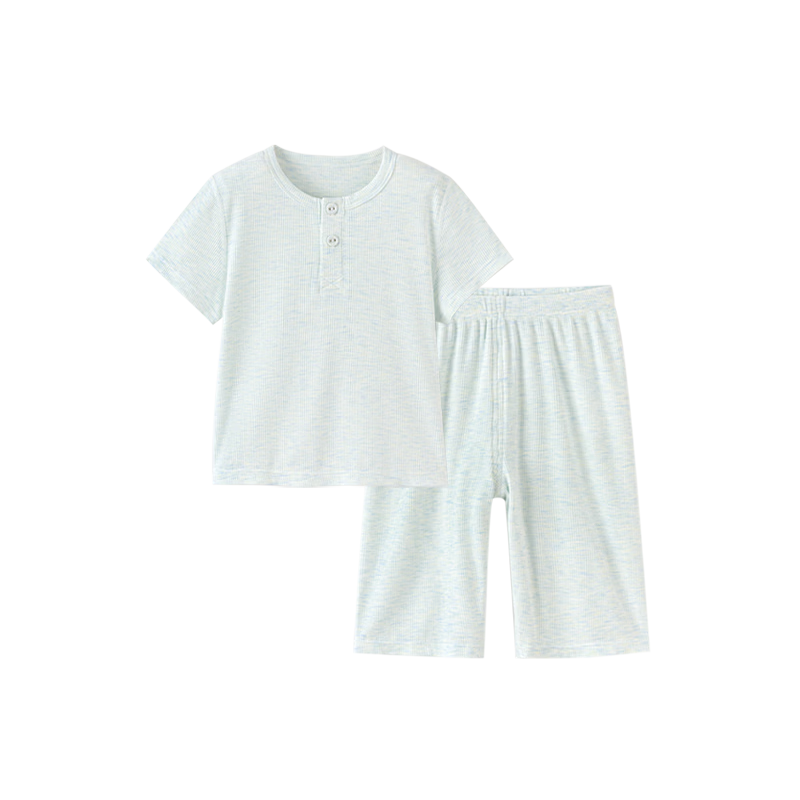 Babylove Baby Summer Lightweight Modal Two-Piece Set Boys Girls Casual Cool Air-Conditioned Pajamas