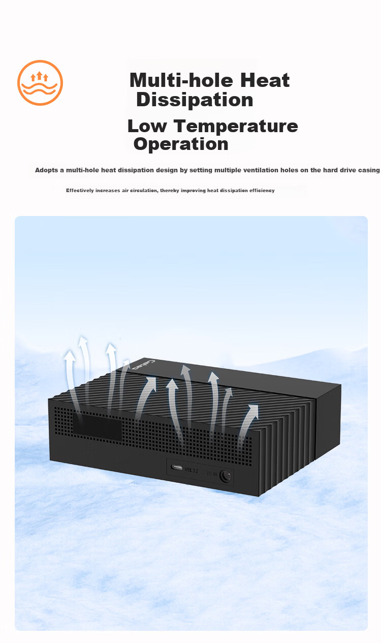 GETEA Enterprise-Level Mobile Hard Drive, 28TB Large Capacity, 3.5-Inch Desktop Storage, Type-C 3.2 High-Speed External Hard Drive for Desktop And Laptop Computers PHDD 8