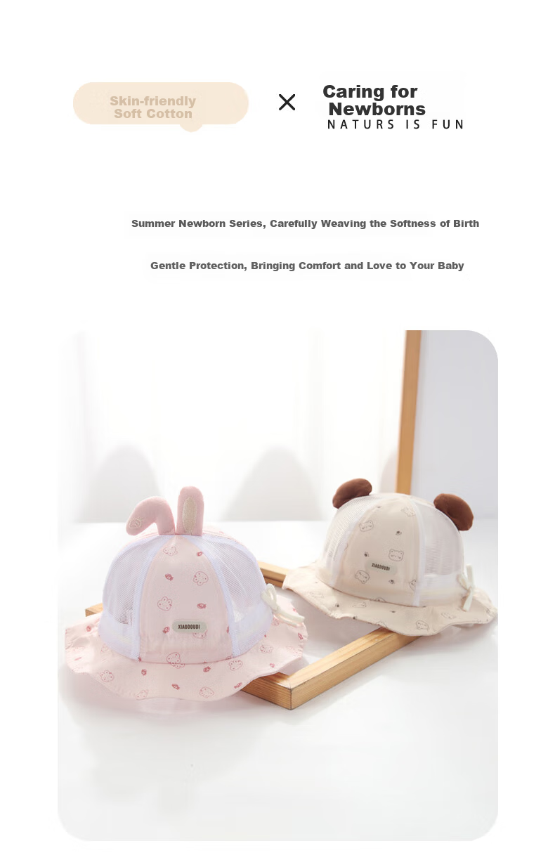Benaxi Baby Summer Thin Sun Protection Hat Toddler Boys Sun Hat Fisherman Hat New Outdoor Model 5