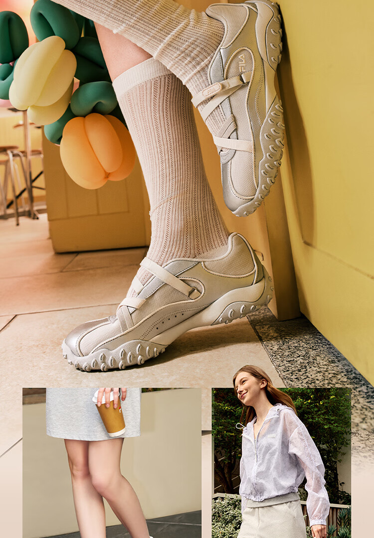 FILA Official PEBBLE SANDAL Retro Women's Ballet Casual Sandals 14