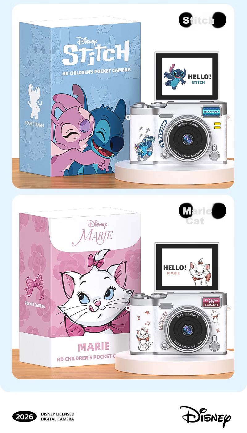 Disney Zootopia Kids Camera CCD Alternative Student Flip Screen Portable Entry-Level Camera for Photography Travel Boys Girls Birthday Lantern Festival School Gift X2 Judy 17
