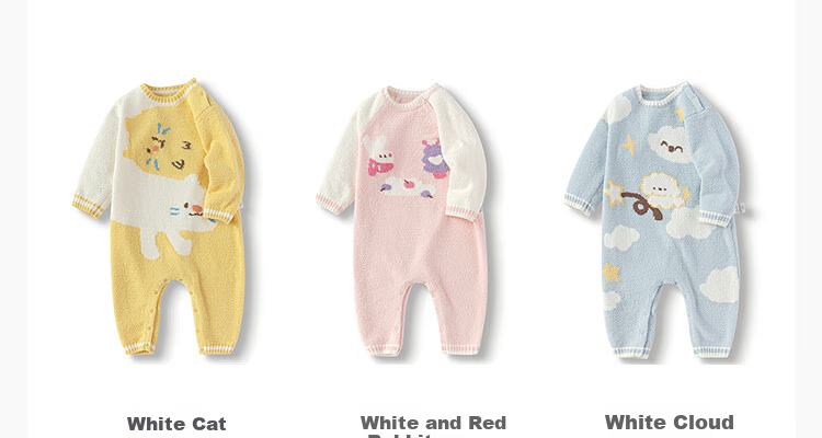 BALABALA Baby Romper Newborn One-Piece Winter Warm Plush 2025 Kids Clothing 209425133201 7