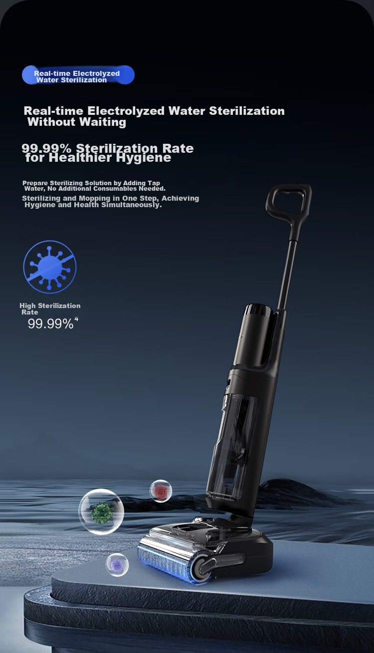 Tineco Floor One S5 StretchSteam Dual-Drive Power Edition [Smart Drive Upgrade] Steam Mop Robot Vacuum Cleaner with Self-Cleaning and Hair-Tangle-Free Mopping 15