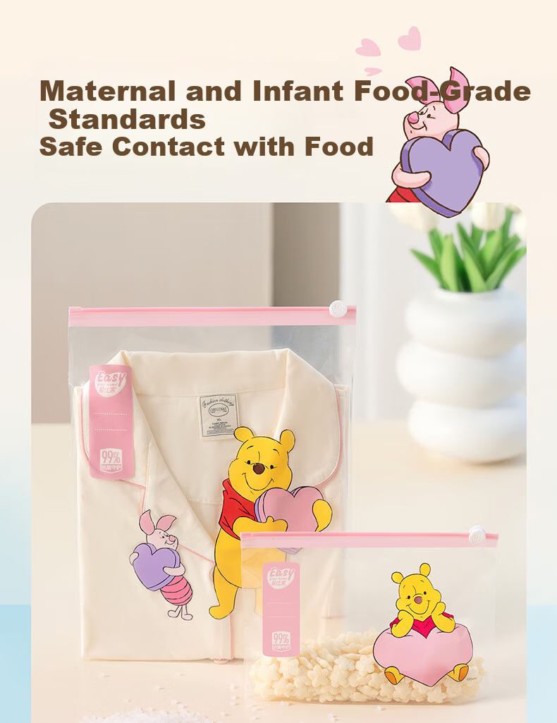 Eyoujia Maternity Storage Bag Antibacterial Baby Clothes Sealed Bag Kids School Clothing Organizer Disney Collaboration 5