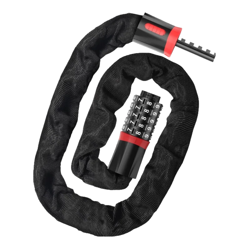 Huangchi Bicycle Lock Combination Lock Chain Lock Five-Digit Password Thickened Chain Anti-Theft Electric Bike Mountain Bike Lock